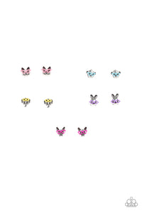 Girl's Starlet Shimmer Funky Animal W/Glasses 284XX Multi Color 5 for $5 Cat Dog Bunny Elephant Monkey Silver Earrings Paparazzi Jewelry