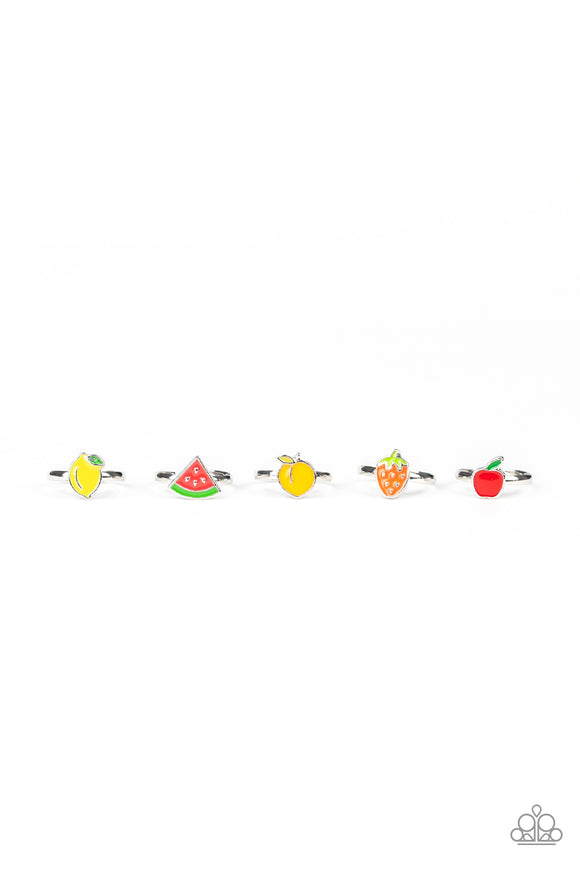 Girl's Starlet Shimmer 226XX Multi Fruit Set of 5 Rings Paparazzi Jewelry
