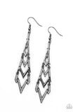 Paparazzi "Electric Shimmer" Black Earrings Paparazzi Jewelry