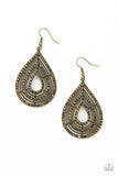 Paparazzi "5th Avenue Attraction" Brass Earrings Paparazzi Jewelry