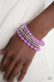 Paparazzi "Sugary Sweet" Purple Bracelet Paparazzi Jewelry
