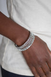 Paparazzi "Dizzyingly Demure" Silver Bracelet Paparazzi Jewelry