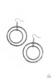 Paparazzi "Fiercely Focused" Black Earrings Paparazzi Jewelry