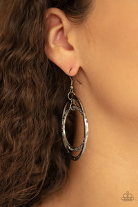 Paparazzi "Fiercely Focused" Black Earrings Paparazzi Jewelry