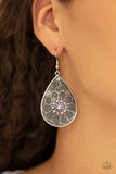 Paparazzi VINTAGE VAULT "Banquet Bling" Purple Earrings Paparazzi Jewelry