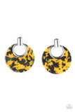 Paparazzi "Metro Zoo" Yellow Post Earrings Paparazzi Jewelry