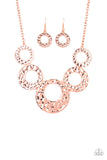 Paparazzi "Mildly Metro" Copper Necklace & Earring Set Paparazzi Jewelry