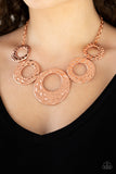 Paparazzi "Mildly Metro" Copper Necklace & Earring Set Paparazzi Jewelry