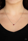 Paparazzi "Heartbeat Bling" Red Necklace & Earring Set Paparazzi Jewelry