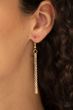 Paparazzi "Heartbeat Bling" Gold Necklace & Earring Set Paparazzi Jewelry