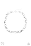Paparazzi "Urban Uplink" Silver Choker Necklace & Earring Set Paparazzi Jewelry