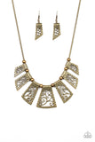 Paparazzi "Vintage Vineyard" Brass Necklace & Earring Set Paparazzi Jewelry