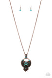 Paparazzi "Solar Energy" Blue Necklace & Earring Set Paparazzi Jewelry