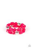 Paparazzi "Fruity Flavor" Pink Bracelet Paparazzi Jewelry