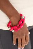 Paparazzi "Fruity Flavor" Pink Bracelet Paparazzi Jewelry