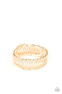 Paparazzi "Dizzyingly Demure" Gold Bracelet Paparazzi Jewelry