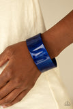 Paparazzi VINTAGE VAULT "Glaze Over" Blue Bracelet Paparazzi Jewelry