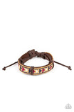 Paparazzi "The Alpinist" Multi Color Textile Leather Sliding Knot Bracelet Paparazzi Jewelry