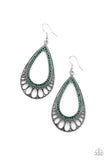 Paparazzi VINTAGE VAULT "Royal Finesse" Green Earrings Paparazzi Jewelry
