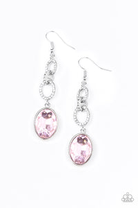 Paparazzi "Extra Ice Queen" Pink Earrings Paparazzi Jewelry