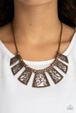 Paparazzi "Vintage Vineyard" Copper Vine Like Plate Necklace & Earring Set Paparazzi Jewelry