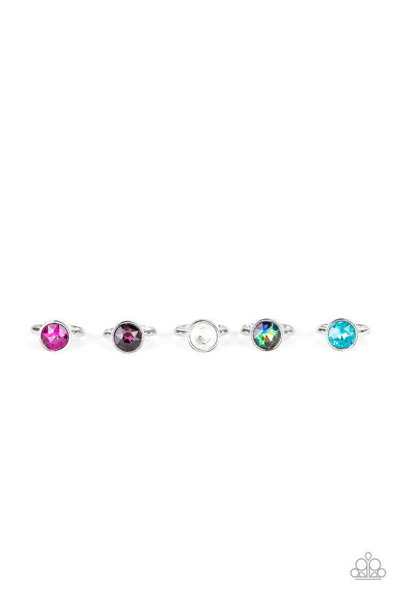 Girl's Starlet Shimmer Set of 5 236XX Multi Gem Rings Paparazzi Jewelry