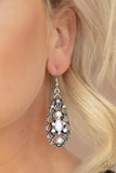 Paparazzi VINTAGE VAULT "Fantastically Fanciful" White Earrings Paparazzi Jewelry