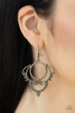 Paparazzi VINTAGE VAULT "Metallic Macrame" Brass Earrings Paparazzi Jewelry