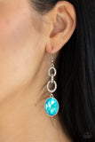 Paparazzi "Extra Ice Queen" Blue Earrings Paparazzi Jewelry