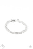 Paparazzi "Stageworthy Sparkle" White Bracelet Paparazzi Jewelry