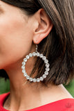 Paparazzi "Welcome to the GLAM-boree" FASHION FIX White Earrings Paparazzi Jewelry