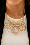 Paparazzi "Metro Eclipse" HOT SELLOUT FASHION FIX Magnificent Musings April 2020 Gold Ring Necklace & Earring Set Paparazzi Jewelry