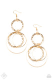 Paparazzi "Eclipsed Edge" FASHION FIX Gold Earrings Paparazzi Jewelry