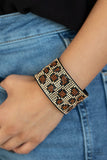 Paparazzi "Cheetah Couture" Brown Wrap Bracelet Paparazzi Jewelry