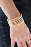 Paparazzi "ICE Knowing You" Gold Bracelet Paparazzi Jewelry