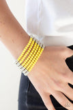Paparazzi "LAYER It On Thick" Yellow Bracelet Paparazzi Jewelry