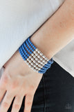 Paparazzi VINTAGE VAULT "LAYER It On Thick" Blue Bracelet Paparazzi Jewelry