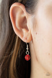 Paparazzi VINTAGE VAULT "Very Voluminous" Red Necklace & Earring Set Paparazzi Jewelry