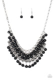 Paparazzi "Jubilant Jingle" Black Necklace & Earring Set Paparazzi Jewelry