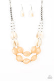 Paparazzi "Seacoast Sunset" Brown Necklace & Earring Set Paparazzi Jewelry