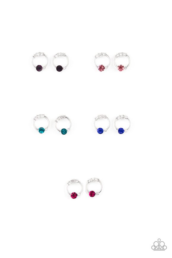 Girl's Starlet Shimmer Set of 5 242XX Multi Post Earrings Paparazzi Jewelry