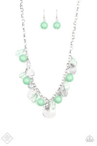 Paparazzi "Prismatic Sheen" FASHION FIX Green Necklace & Earring Set Paparazzi Jewelry