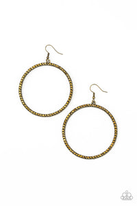 Paparazzi "Just Add Sparkle" Brass Earrings Paparazzi Jewelry