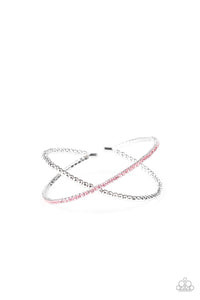 Paparazzi "Chicly Crisscrossed" Pink Bracelet Paparazzi Jewelry