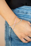 Paparazzi "Chicly Crisscrossed" Pink Bracelet Paparazzi Jewelry