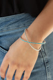 Paparazzi "Chicly Crisscrossed" Blue Bracelet Paparazzi Jewelry