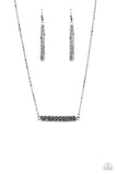 Paparazzi "Timelessly Twinkling" Black Necklace & Earring Set Paparazzi Jewelry