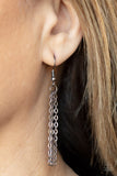 Paparazzi "Timelessly Twinkling" Black Necklace & Earring Set Paparazzi Jewelry