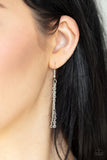 Paparazzi "Timelessly Twinkling" White Necklace & Earring Set Paparazzi Jewelry