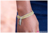 Paparazzi "Light As A Feather - Yellow" bracelet Paparazzi Jewelry